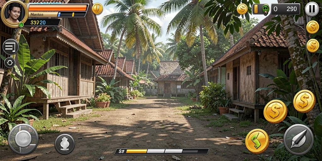 Screenshot menunjukkan mode permainan yang menarik.