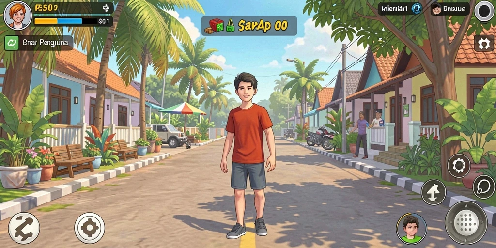 Screenshot menunjukkan permainan slot yang menarik.