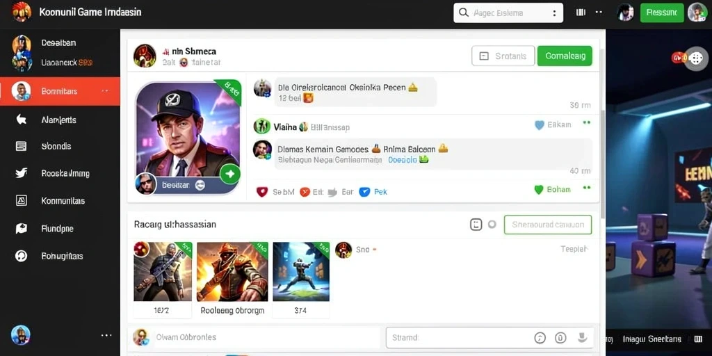 Tangkapan layar menunjukkan pertempuran epik antara karakter pemain dan monster.