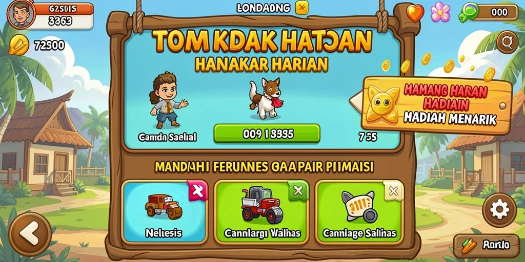 Tampilan awal KARTUTOTO yang menarik dan interaktif.