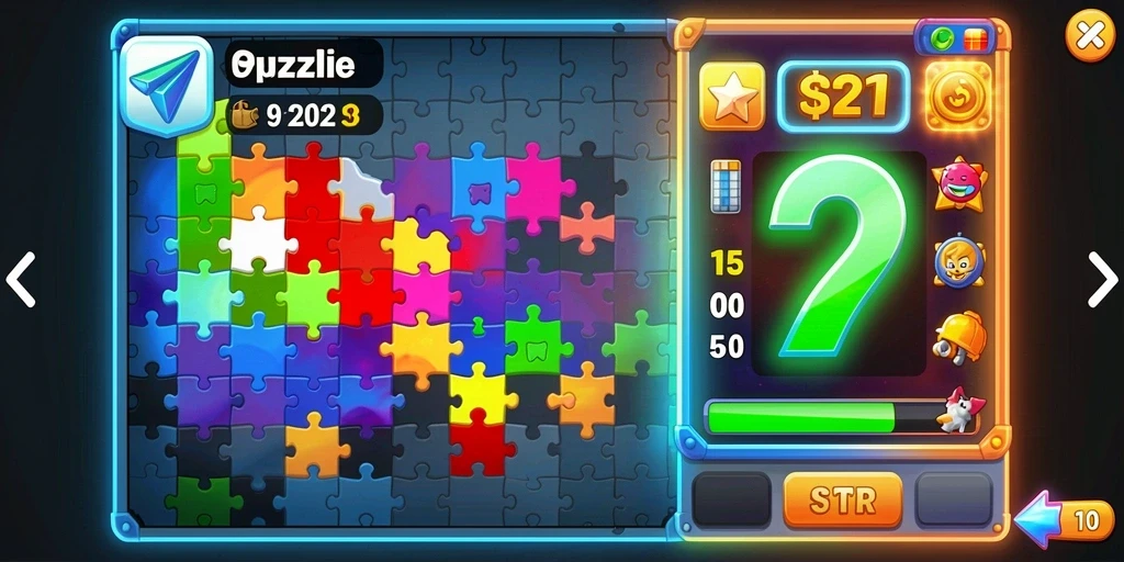Tampilan antarmuka game yang menarik.