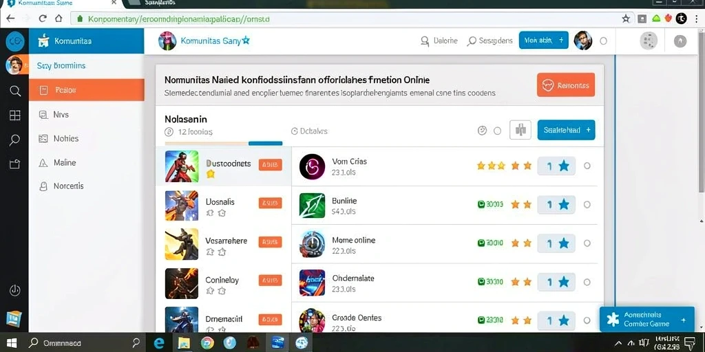 Tampilan antarmuka yang menarik saat memulai game.